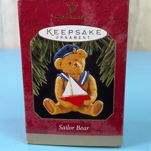 Hallmark Keepsake Ornament Sailor Bear Handcrafted Dated 1997